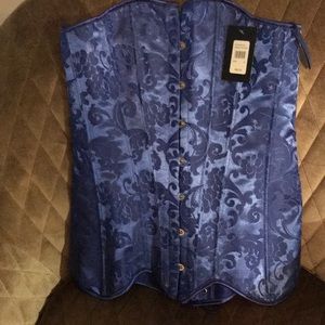 Pretty Hollywood dream blue corset size 32